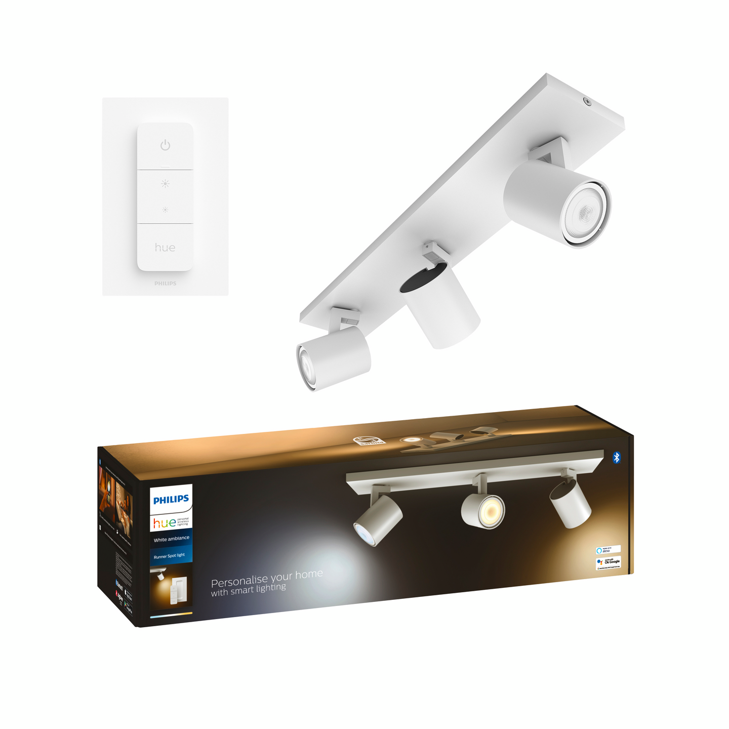 Kohdevalaisin Philips Hue Runner valkoinen 3x5W 230V