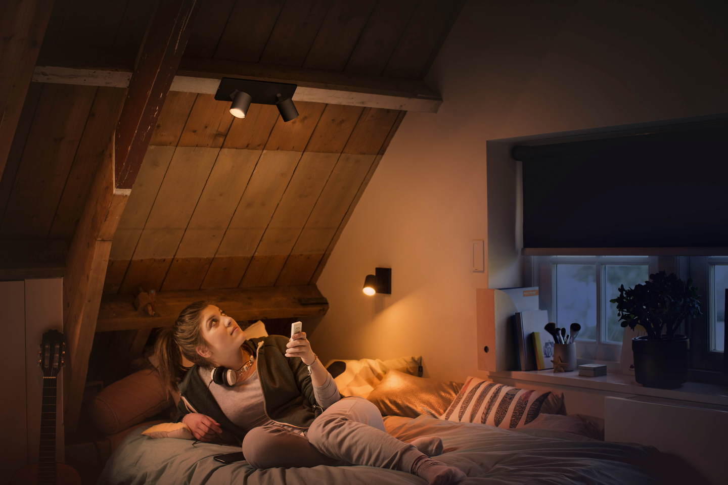 Kohdevalaisin Philips Hue Runner musta 2x5W 230V
