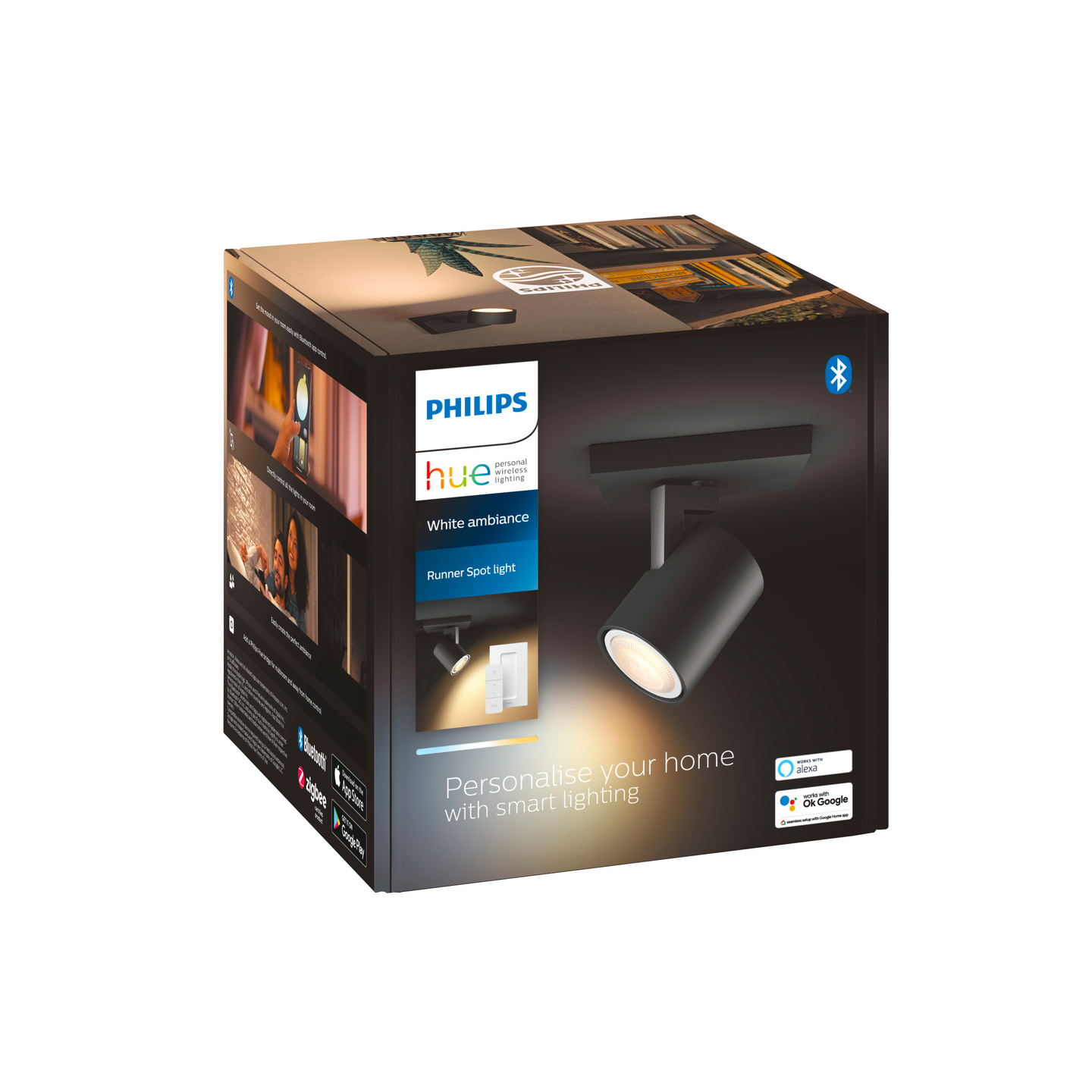 Kohdevalaisin Philips Hue Runner musta 1x5W 230V