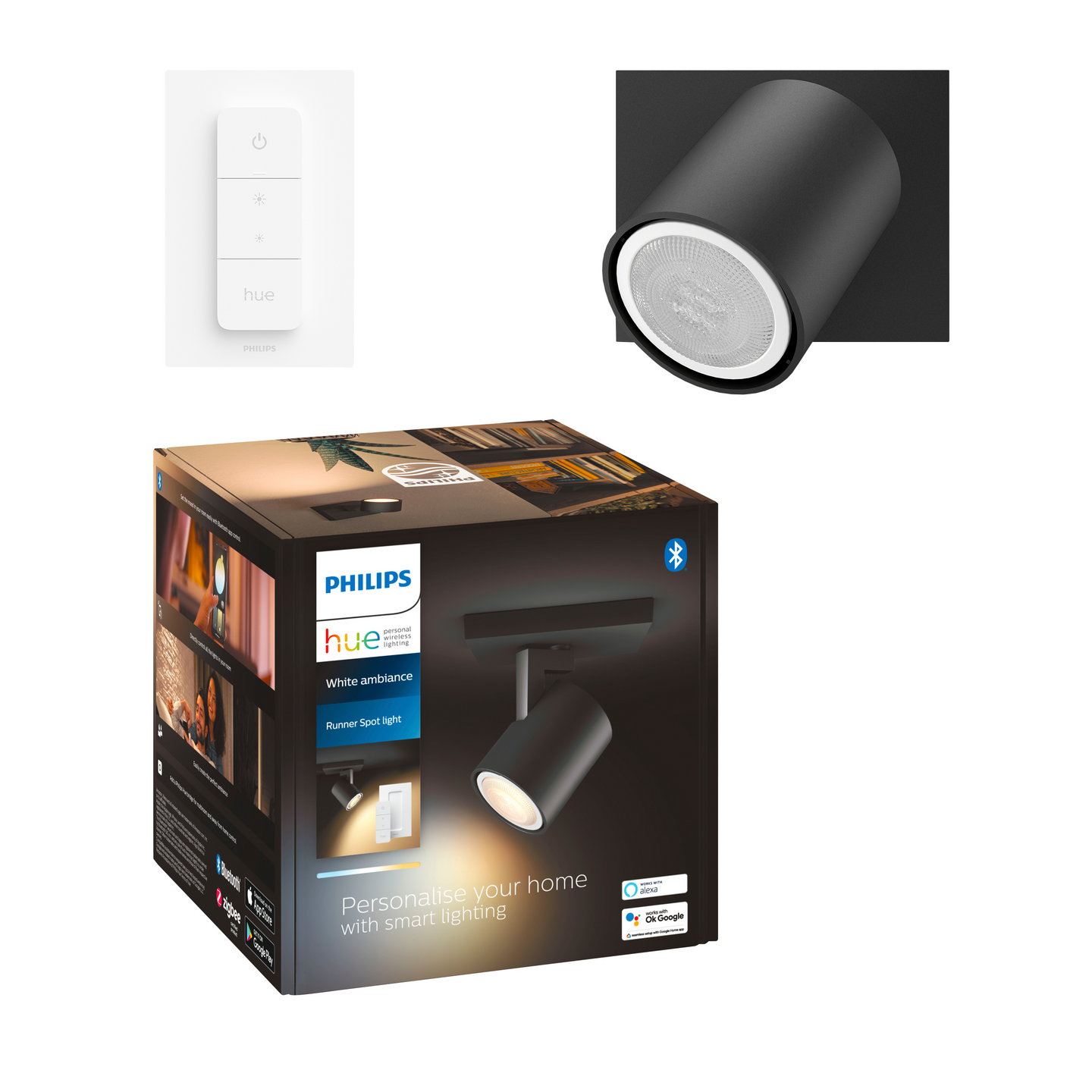 Kohdevalaisin Philips Hue Runner musta 1x5W 230V