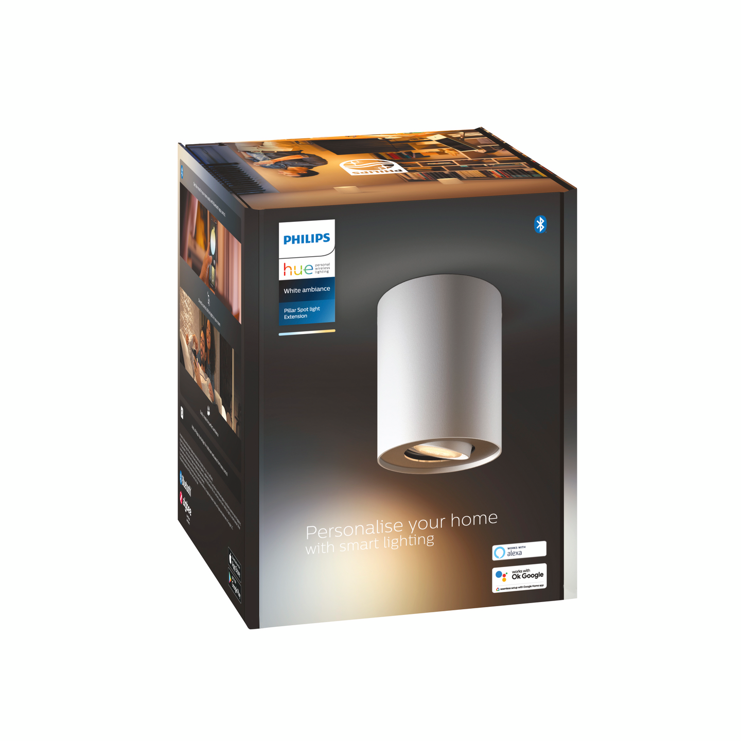 Kohdevalaisin Philips Hue Pillar valkoinen