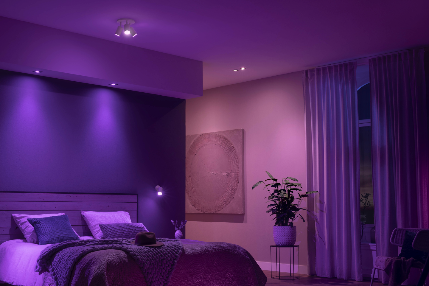 Upotettava kohdevalo Philips Hue Centura pyöreä alumiini 1x5.7W