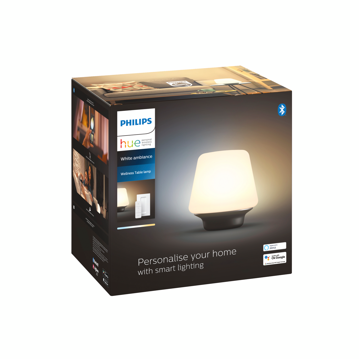Pöytävalaisin Philips Hue Wellness musta
