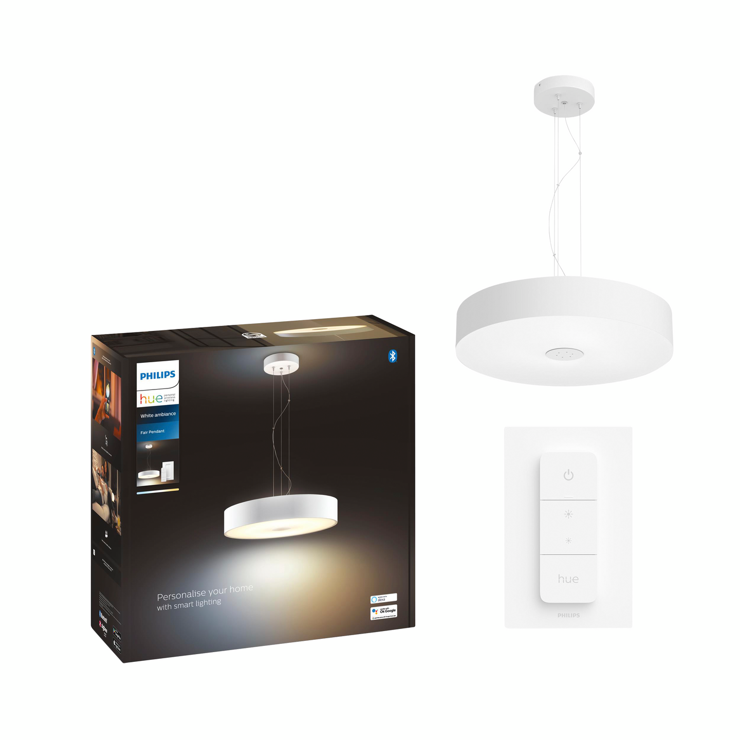 Riippuvalaisin Philips Hue Fair valkoinen