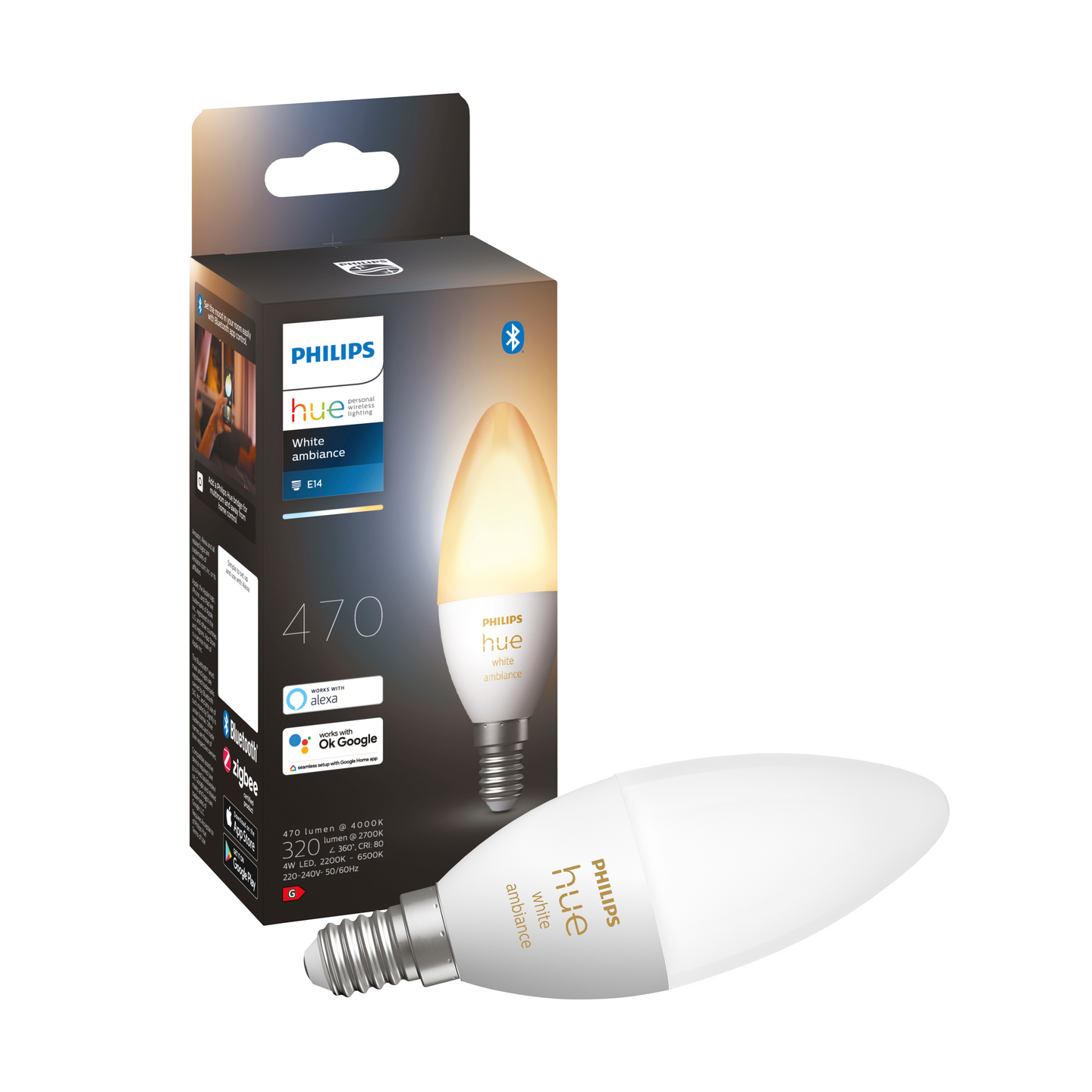 LJUSKÄLLOR PHILIPS HUE HUE VITAMB KRON E14
