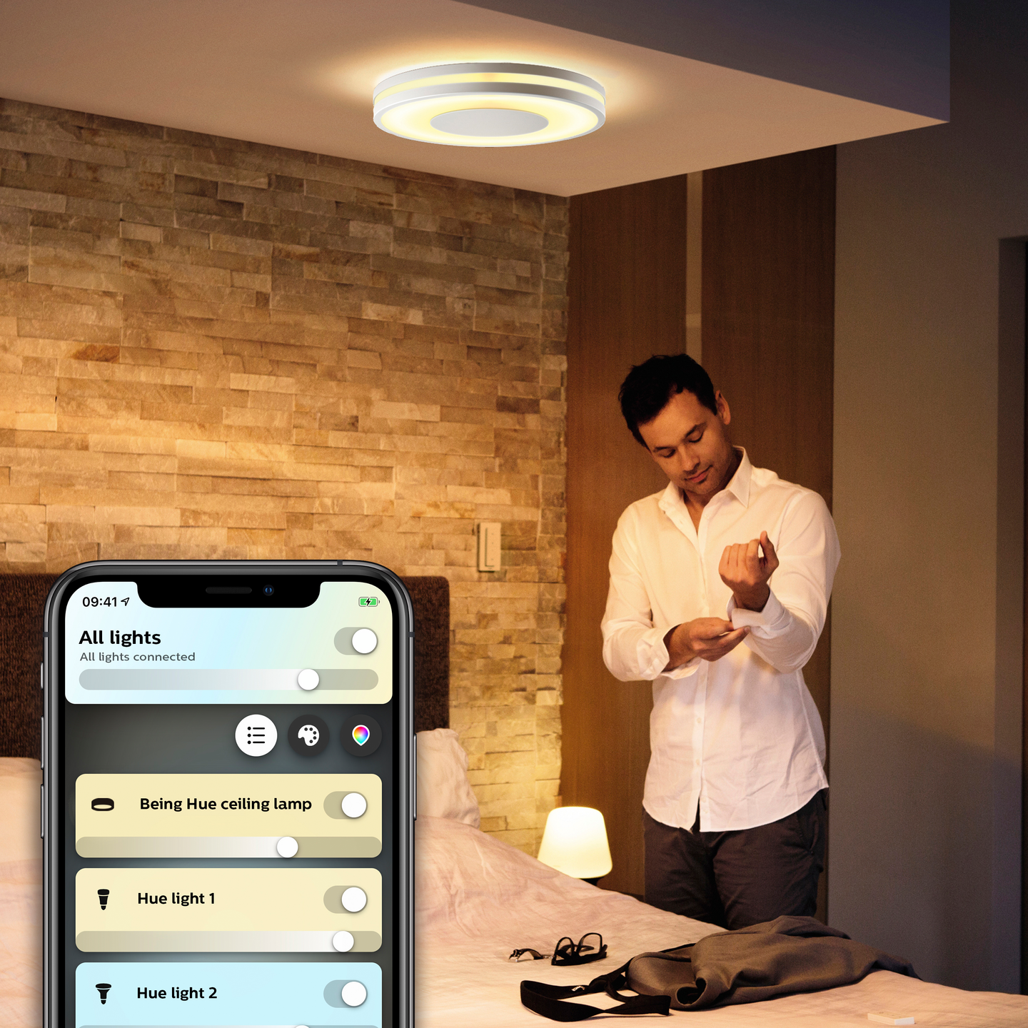 Kattovalaisin Philips Hue BEING valkoinen