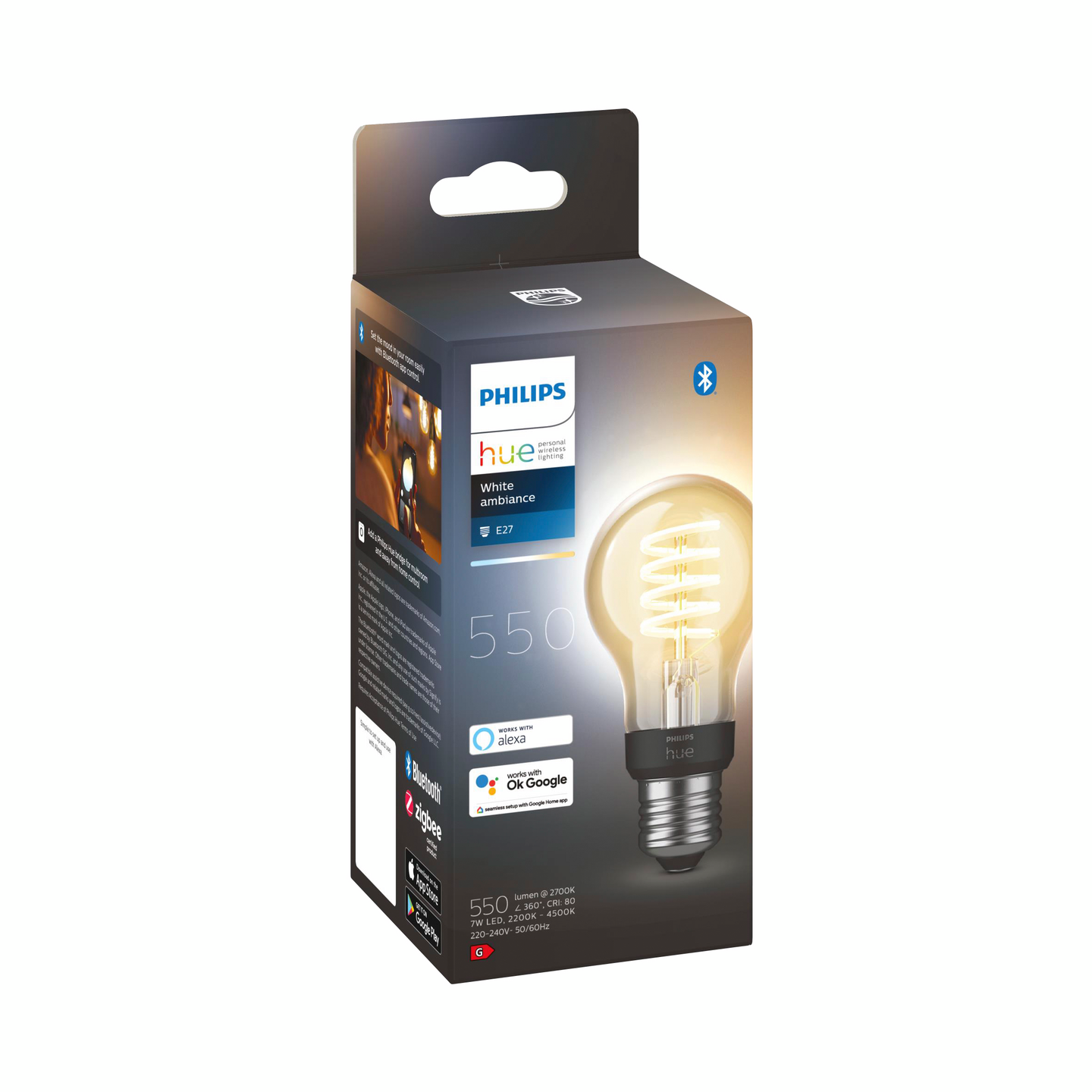 PHILIPS HUE VIT AMB FIL 40W NO RM E27