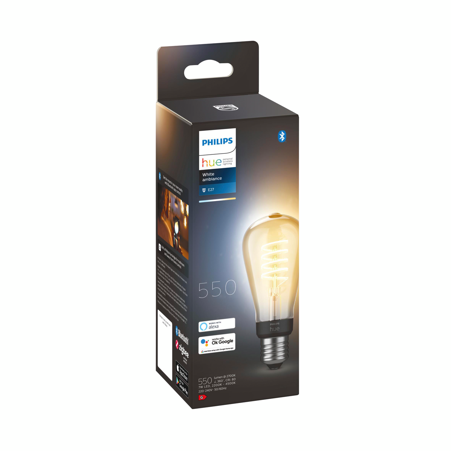 PHILIPS HUE VIT AMB FIL 40W VI NTAGE E27