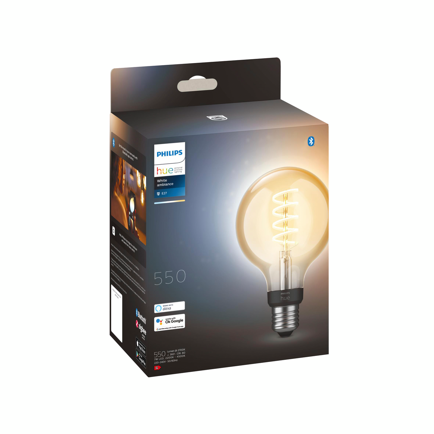 PHILIPS HUE VIT AMB FIL 40W GL OB 93 E27