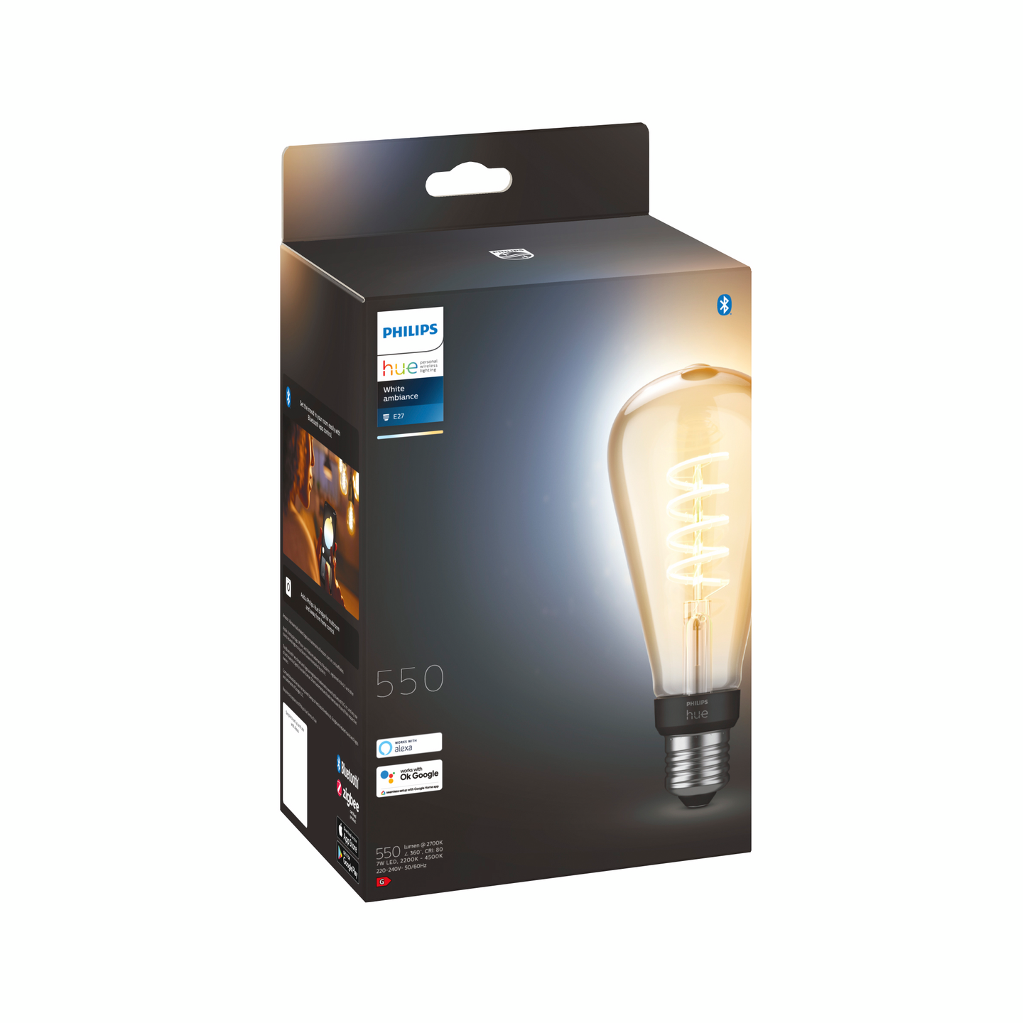 PHILIPS HUE VIT AMB FIL 40W ST 72 E27