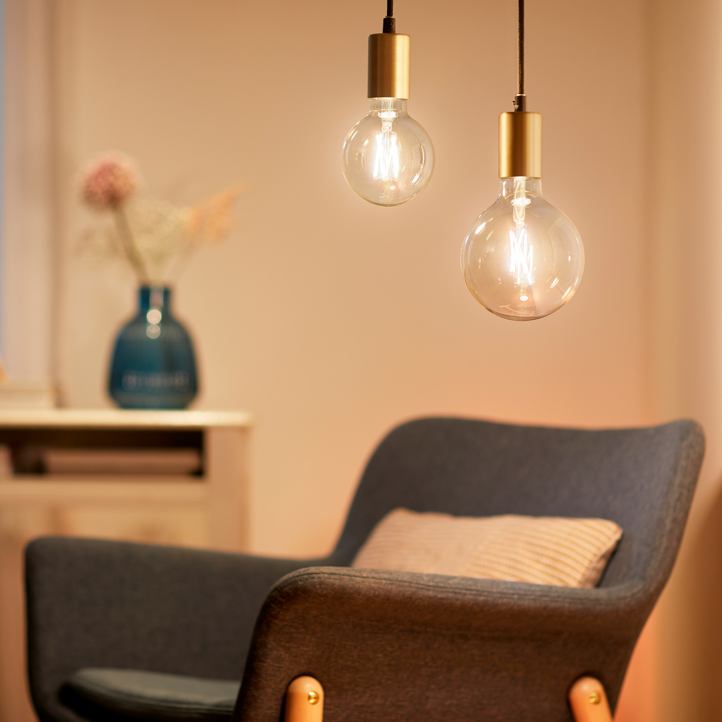 Led-lamppu WiZ WI-FI 7W E27 G125 927-65 Filament tw kirkas