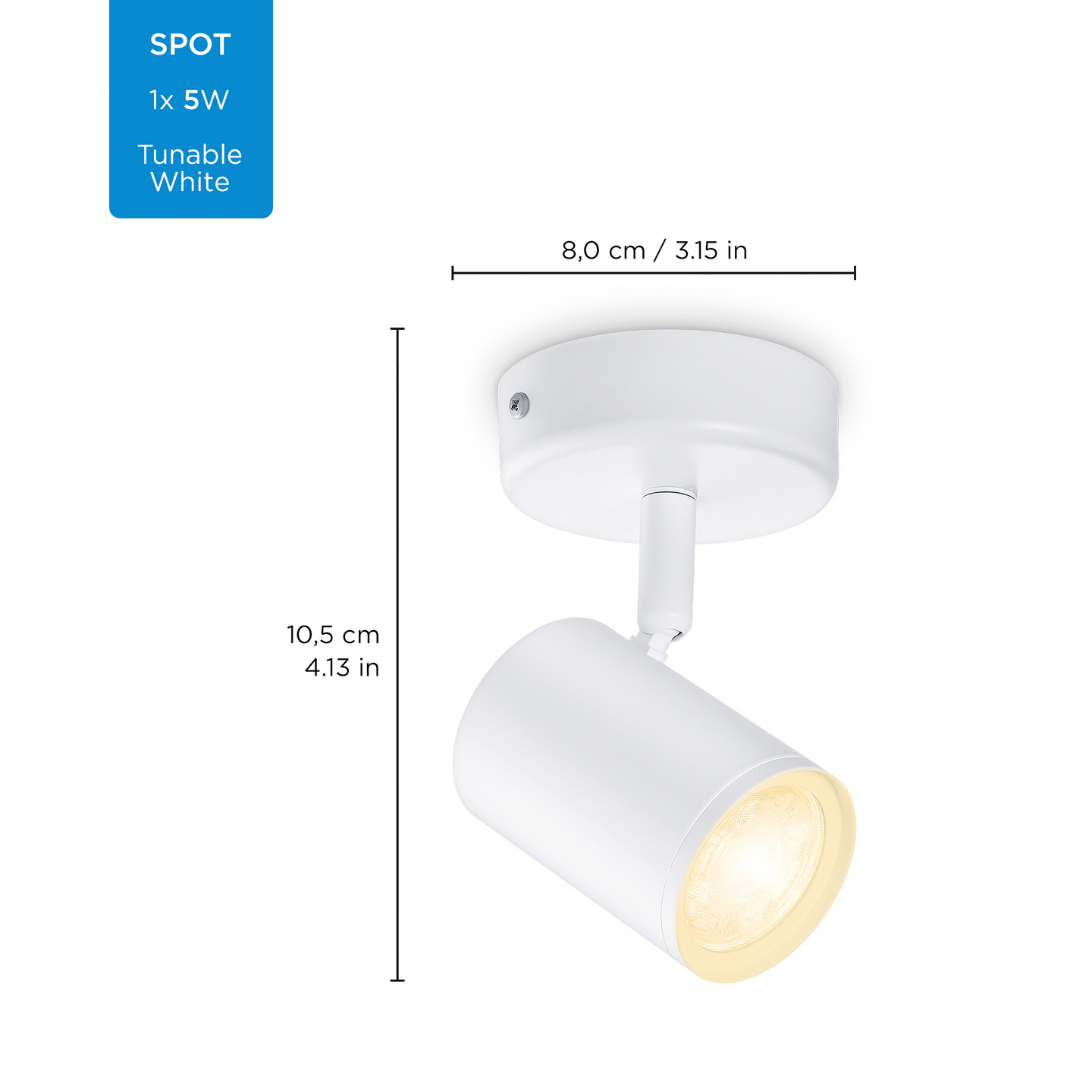 Kohdevalaisin WiZ imageo 1X5W valkoinen
