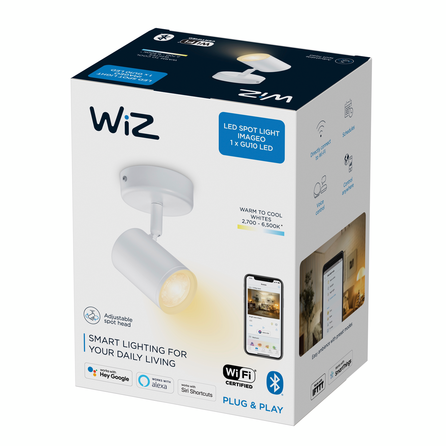 Kohdevalaisin WiZ imageo 1X5W valkoinen