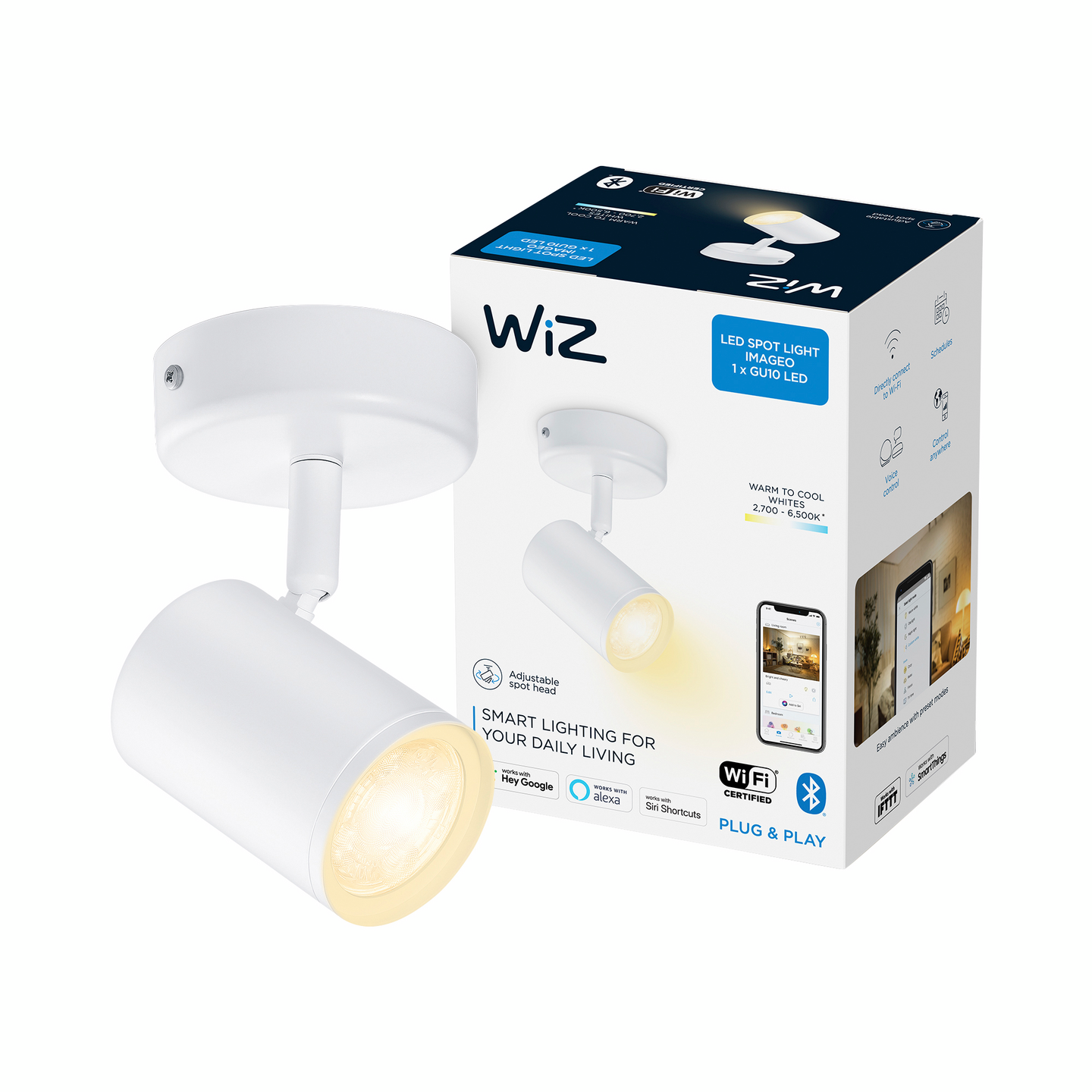 Kohdevalaisin WiZ imageo 1X5W valkoinen