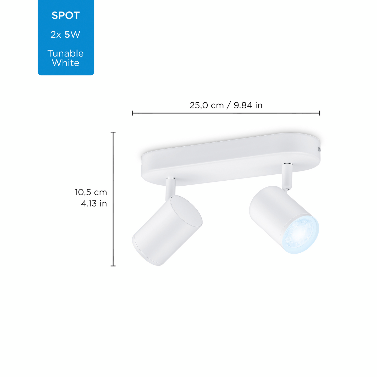Kohdevalaisin WiZ imageo 2X5W valkoinen