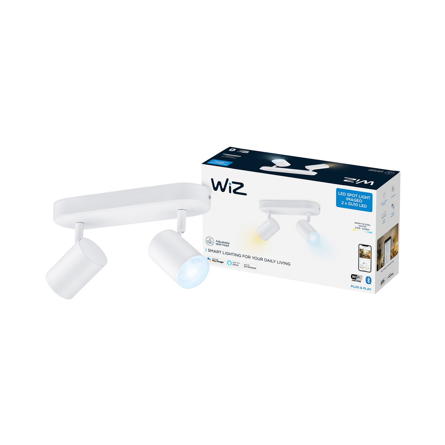 Kohdevalaisin WiZ imageo 2X5W valkoinen