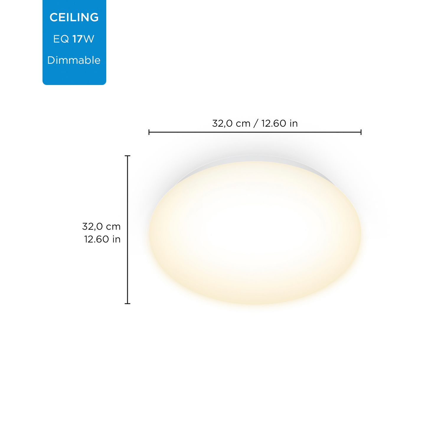 Kattovalaisin WiZ adria 17W pyöreä 2700K