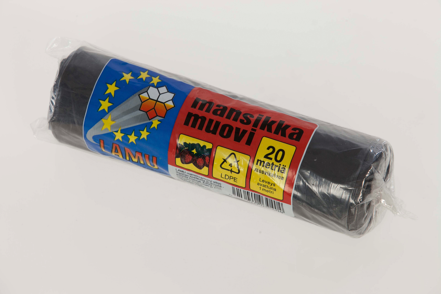 Mansikkamuovi Lamu musta 1x20m 961124