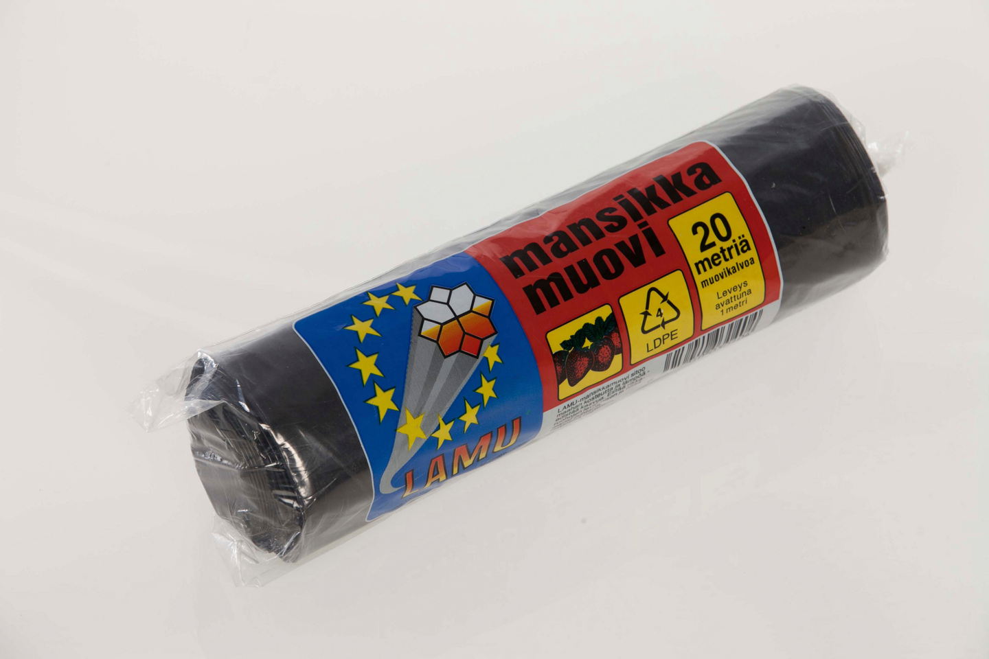 Mansikkamuovi Lamu musta 1x20m 961124