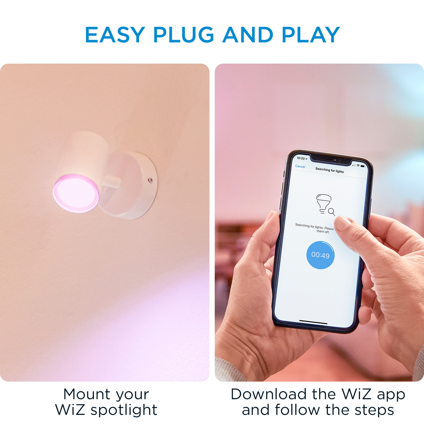 Kohdevalaisin WiZ imageo valkoinen 1X5W