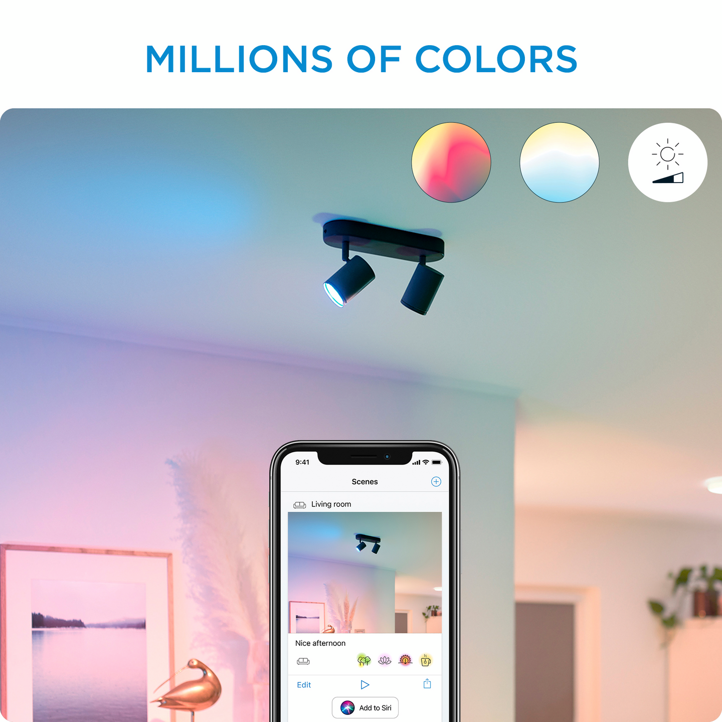 Kohdevalaisin WiZ imageo musta 2X5W