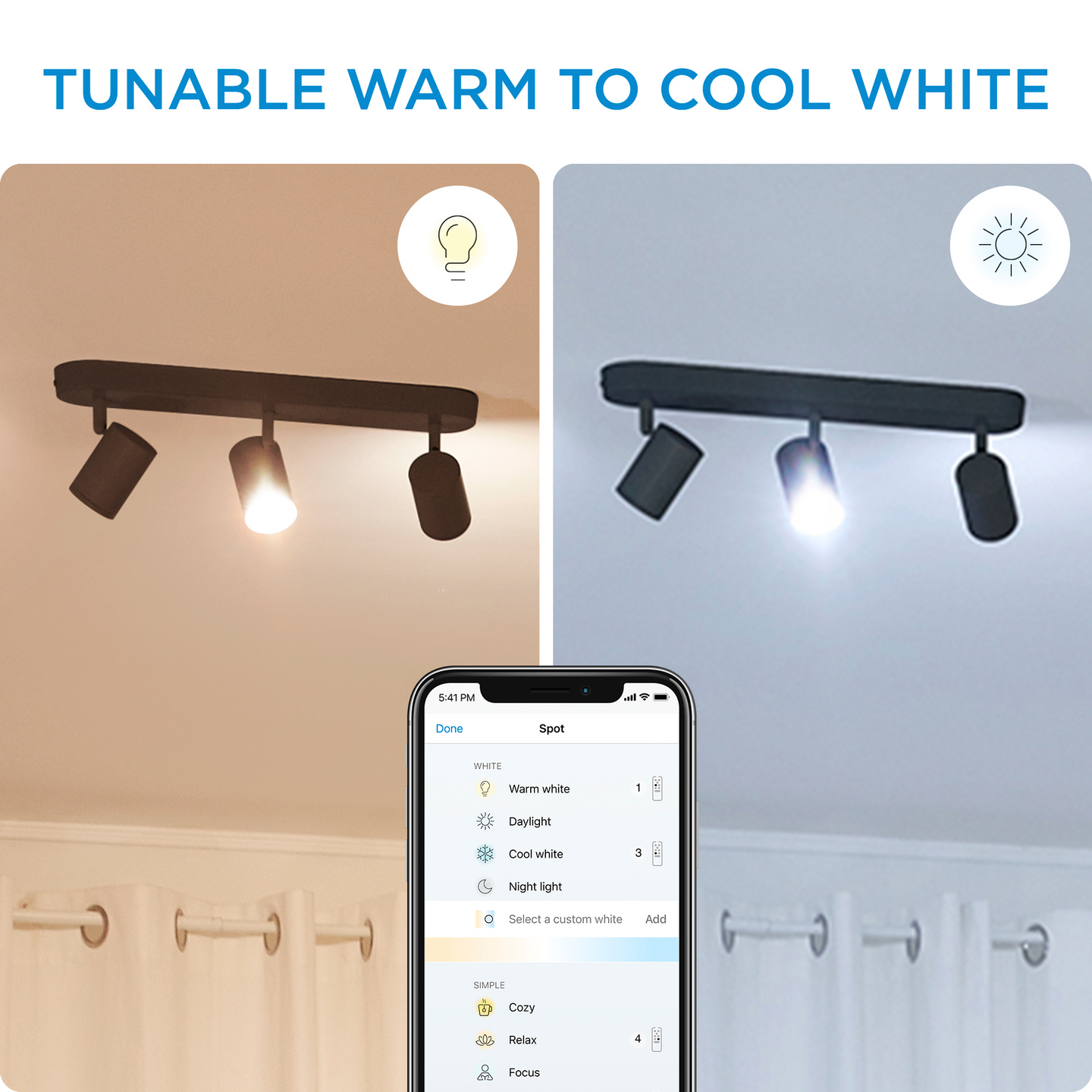 Kohdevalaisin WiZ imageo musta 3X5W