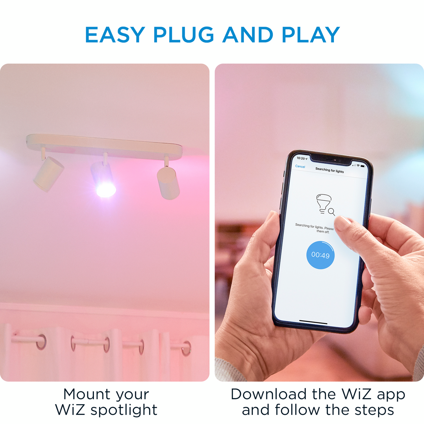 Kohdevalaisin WiZ imageo 3X5W valkoinen