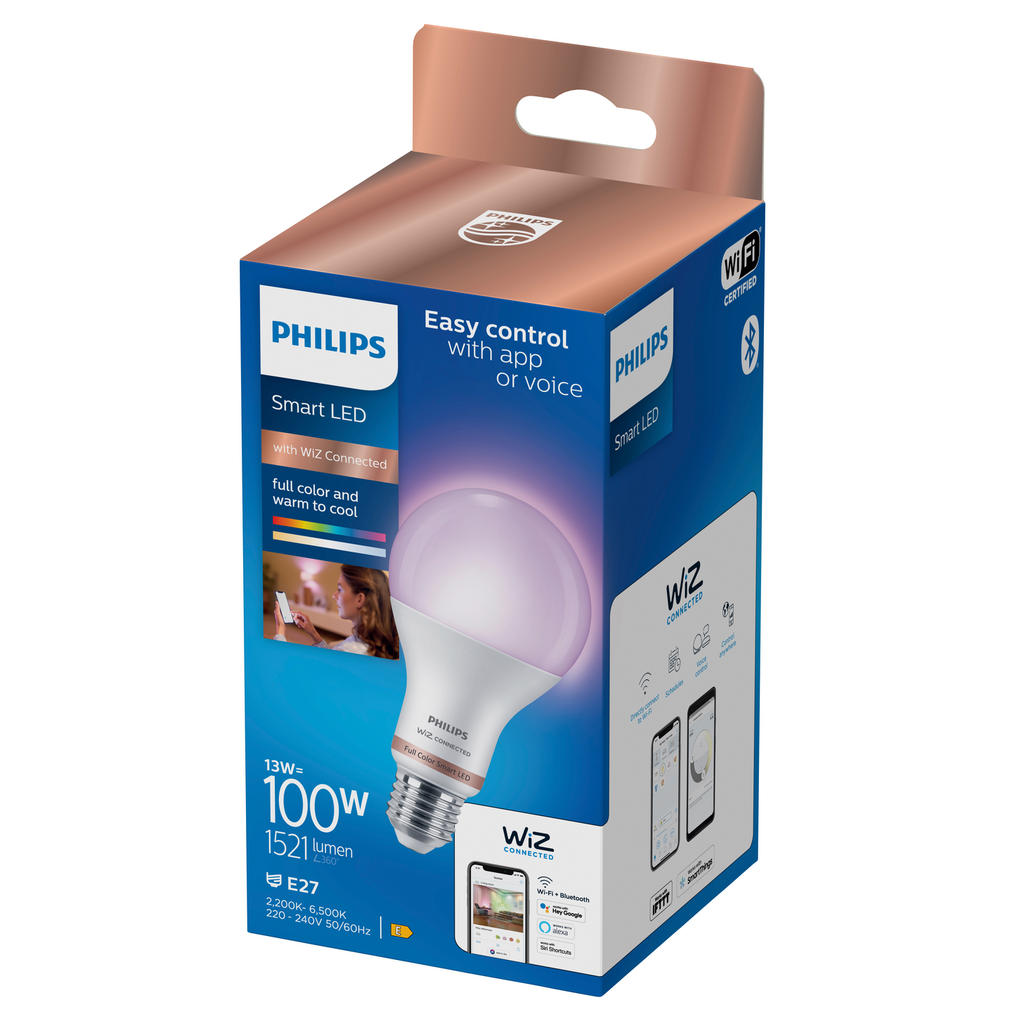 Lamppu Philips Smart LED 13W A67 E27 922-65 RGB color