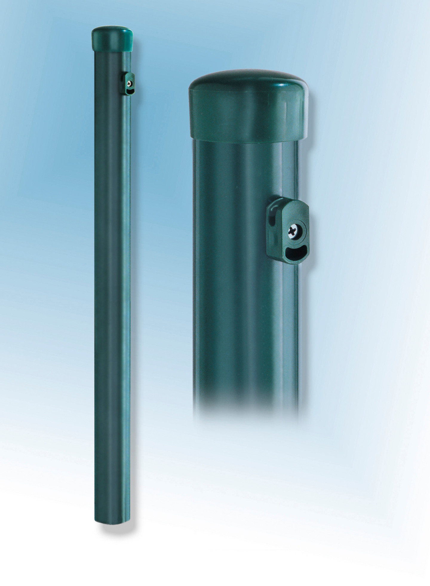 Aitatolppa FXA pyöreä 175cm 38/13mm vihreä