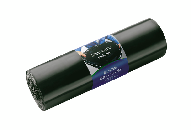 Jätesäkki L&T 150l 10kpl musta