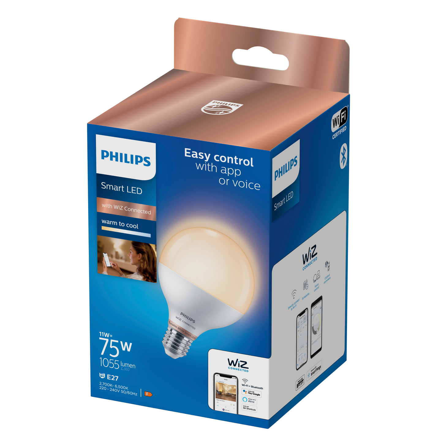 Lamppu Philips Smart LED 11W G95 E27 927-65 tunable white