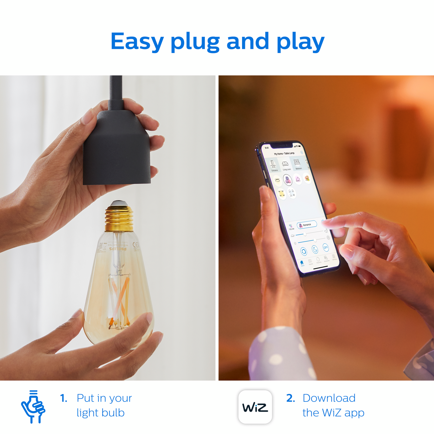 Lamppu Philips Smart LED 7W ST64 E27 920-50 meripihka