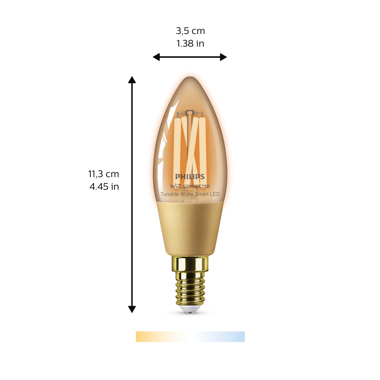 Lamppu Philips Smart LED 4.9W C35 E14 920-50 meripihka