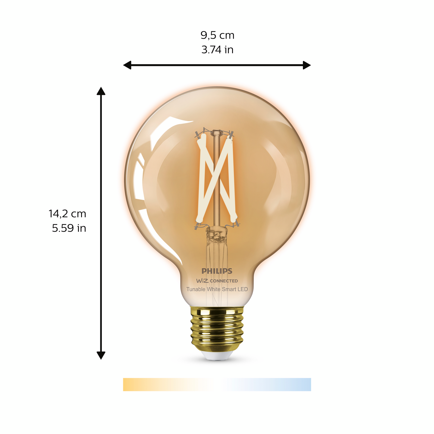 Lamppu Philips Smart LED 7W G95 E27 920-50 meripihka