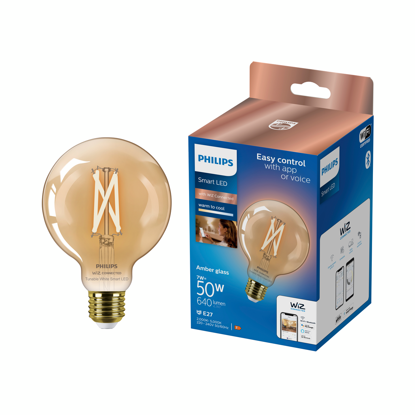 Lamppu Philips Smart LED 7W G95 E27 920-50 meripihka