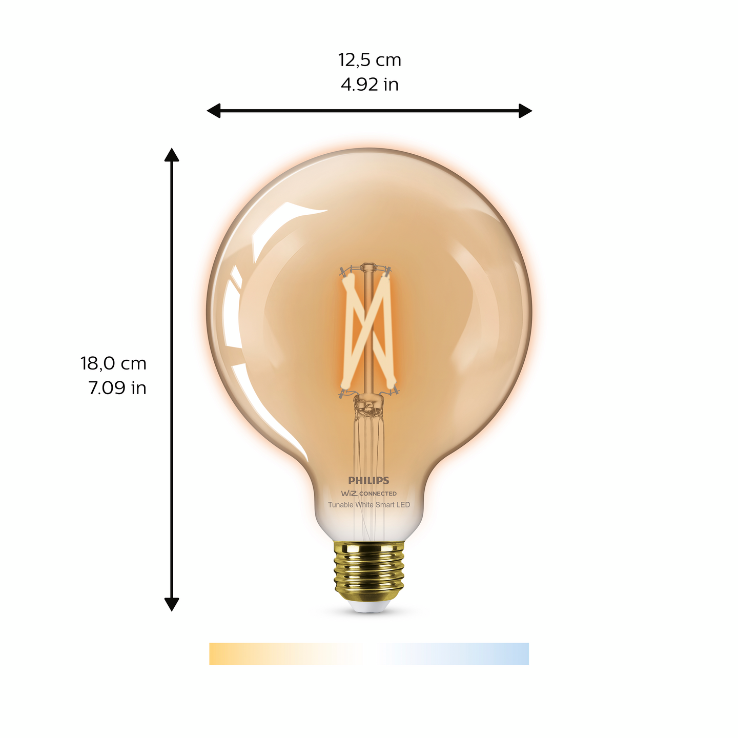 Lamppu Philips Smart LED 7W G125 E27 920-50 meripihka