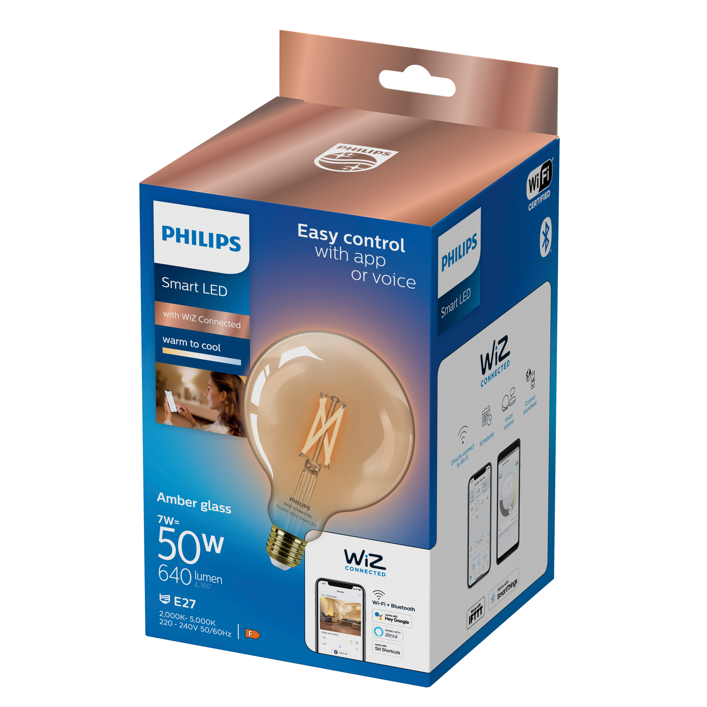 Lamppu Philips Smart LED 7W G125 E27 920-50 meripihka