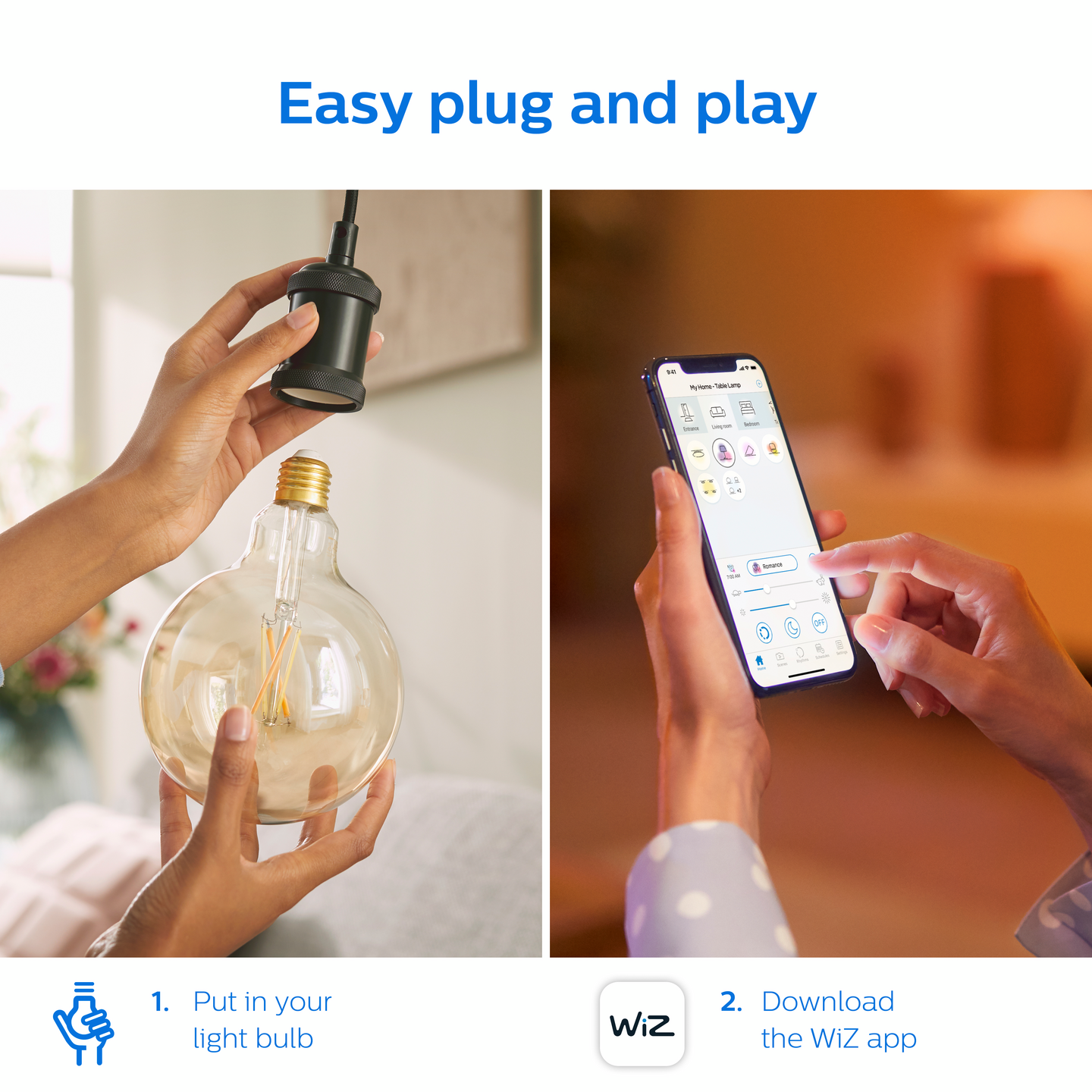 Lamppu Philips Smart LED 7W G125 E27 920-50 meripihka