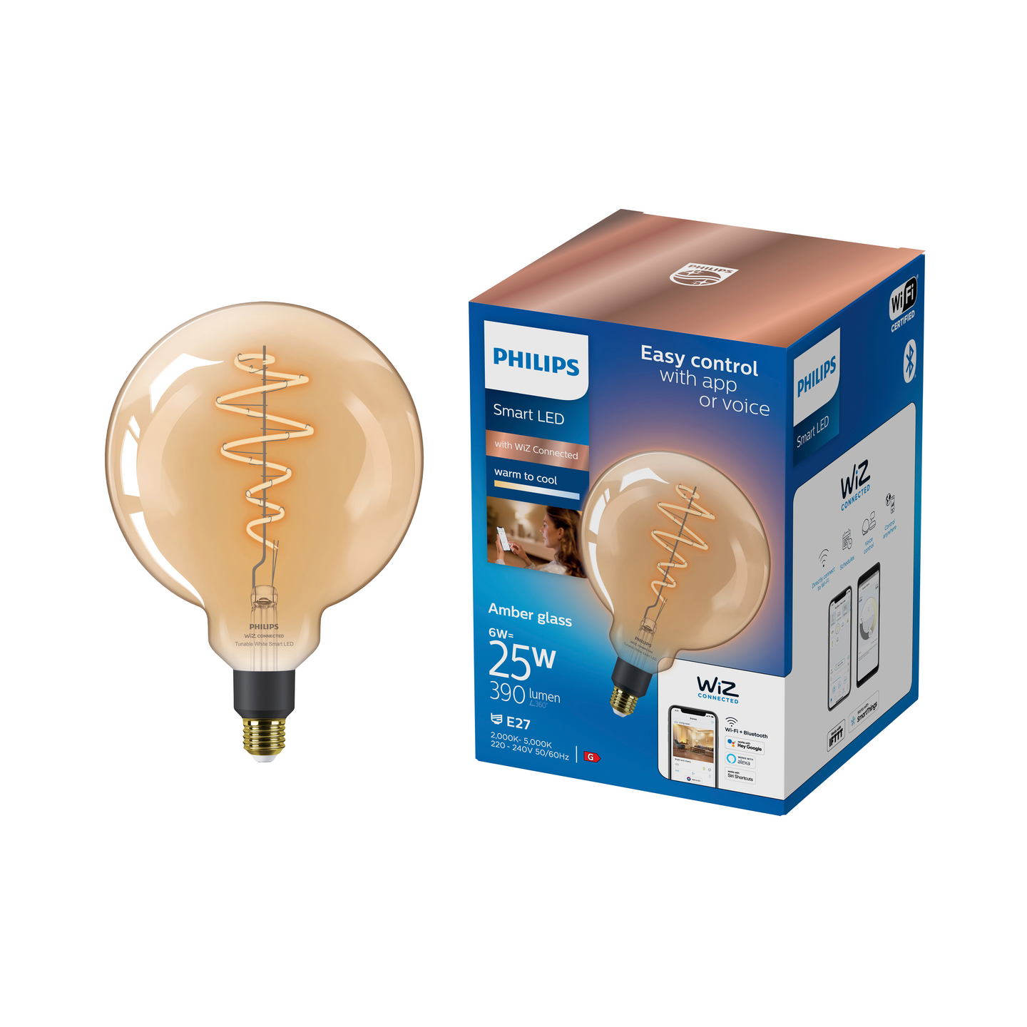 Lamppu Philips Smart LED 6W G200 E27 920-50 meripihka