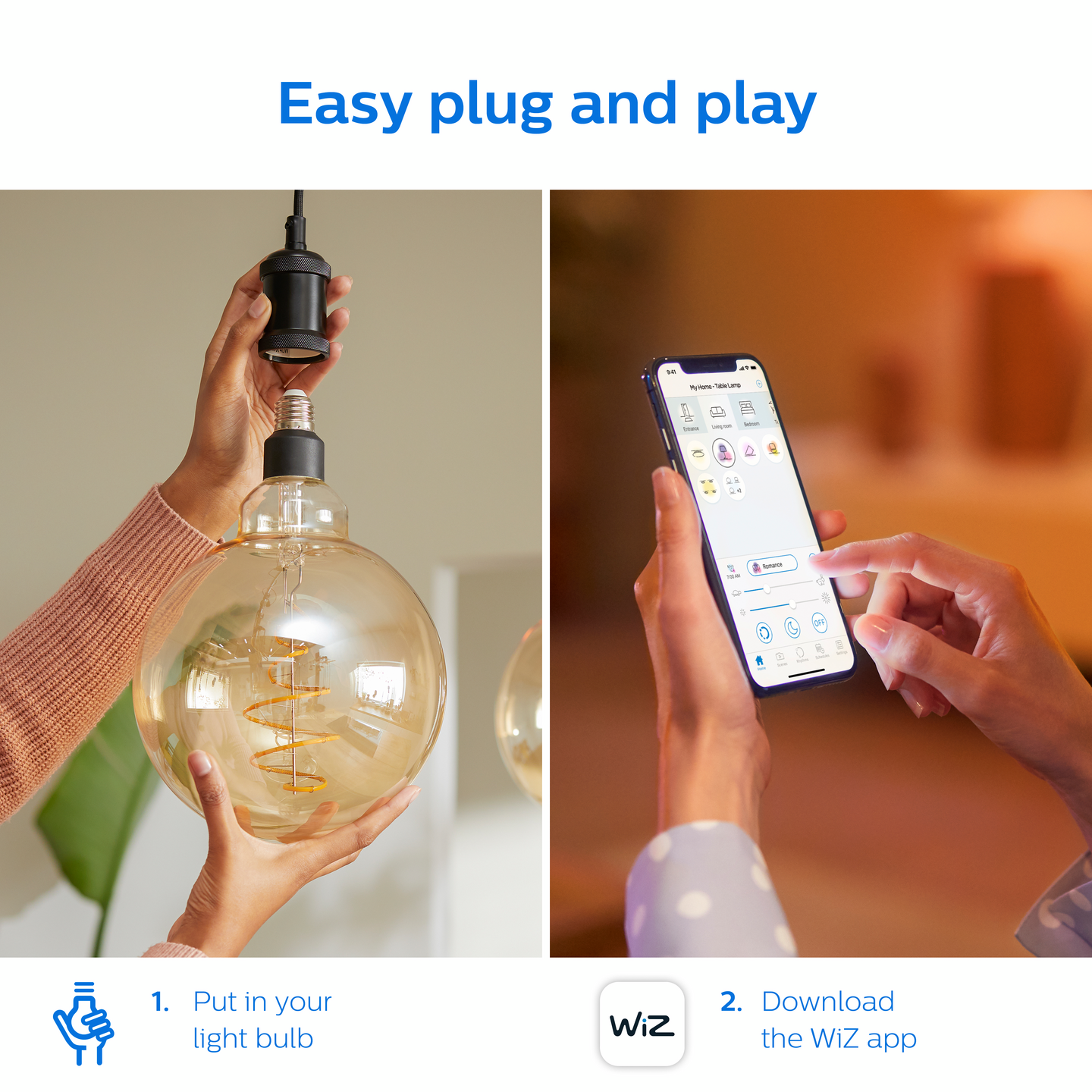 Lamppu Philips Smart LED 6W G200 E27 920-50 meripihka