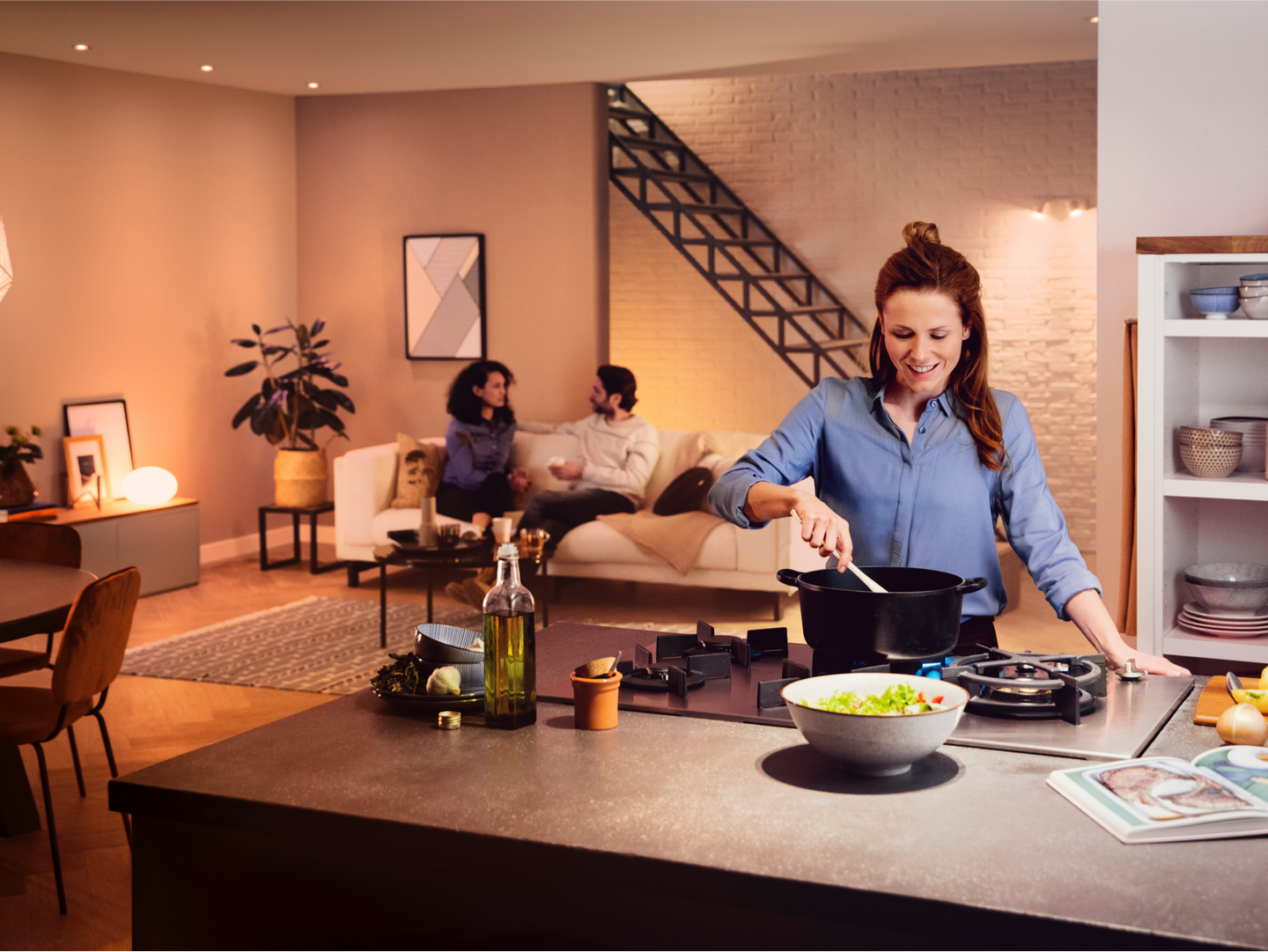 Led-lamppu Philips Hue White Ambiance 8W A60 E27 3set