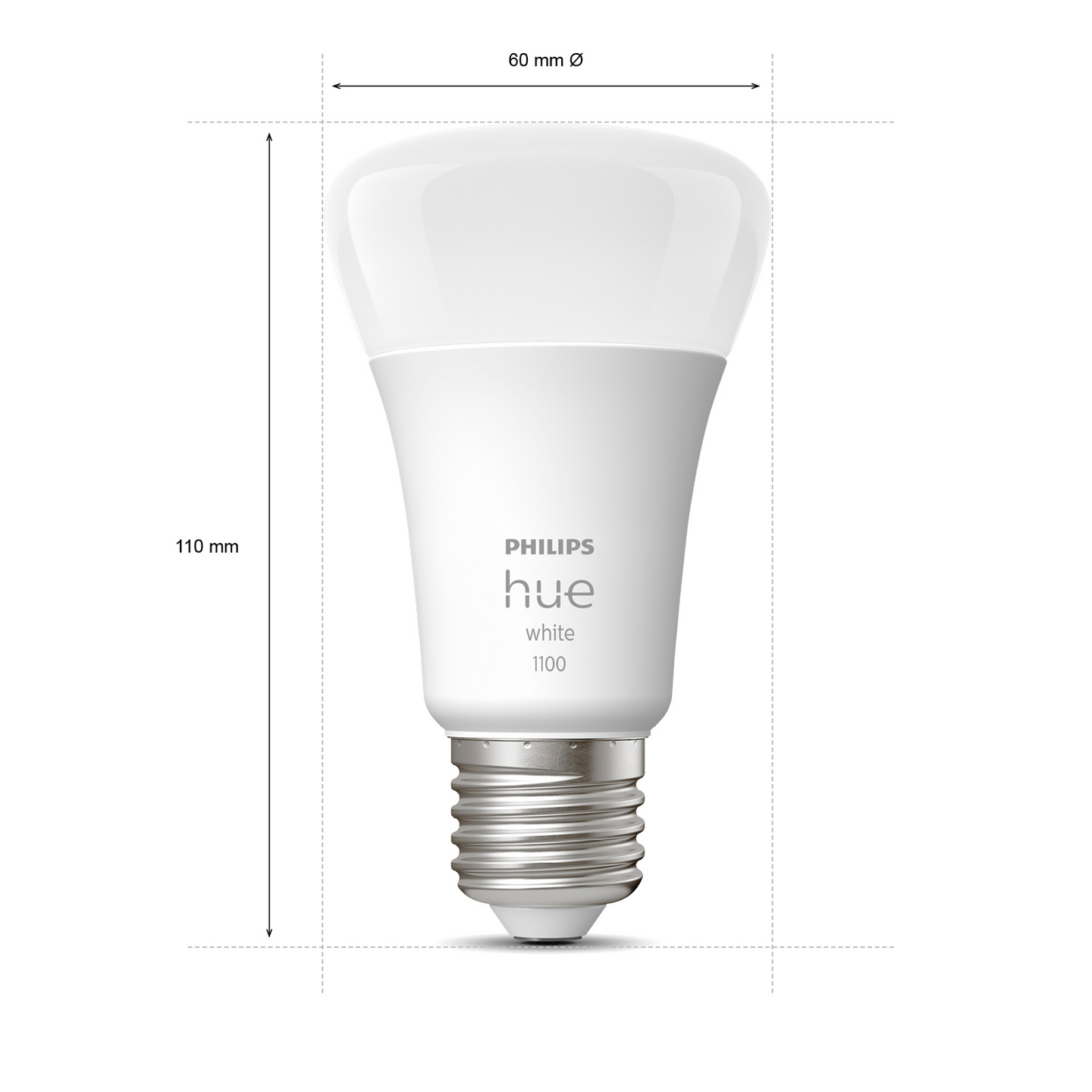 Led-lamppu Philips Hue White 9.5W A60 E27 2kpl