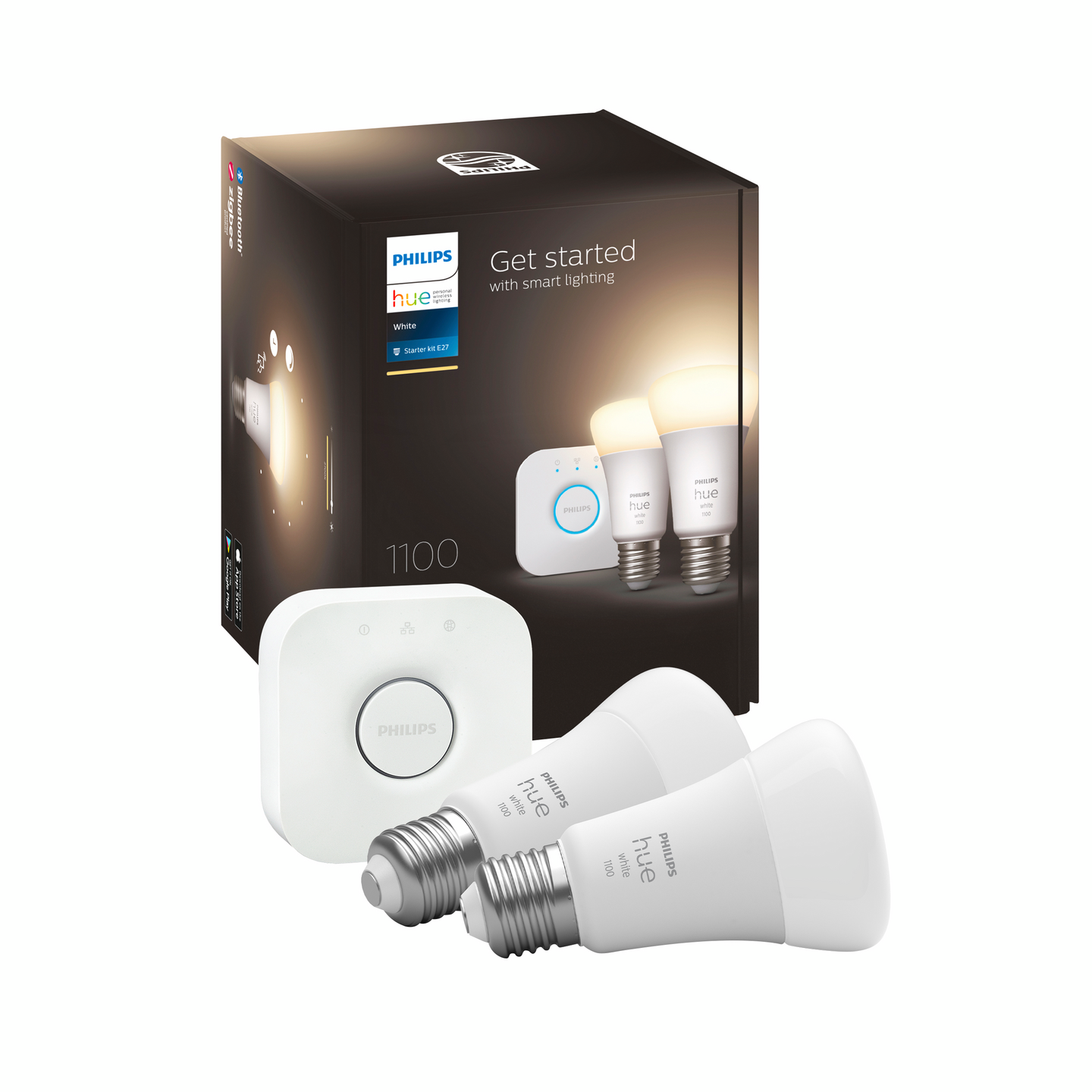 LJUSKÄLLA PHILIPS HUE STARTKIT HUE VIT 2XE