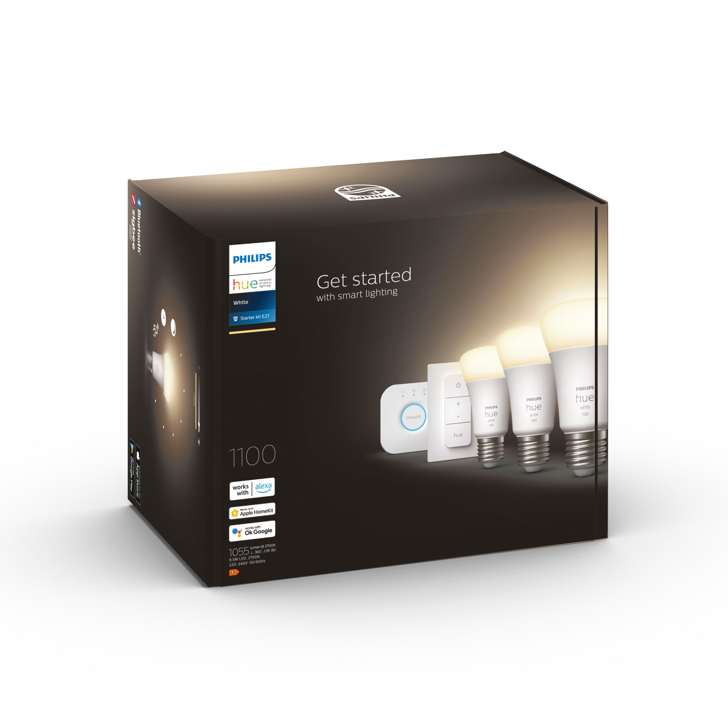 Led-lamppu Philips Hue White 9.5W A60 E27 3set