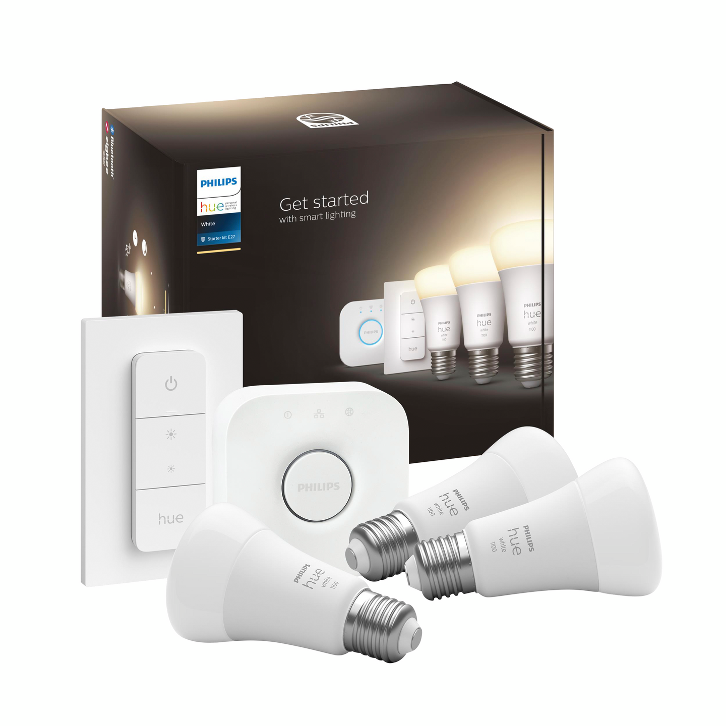 Led-lamppu Philips Hue White 9.5W A60 E27 3set