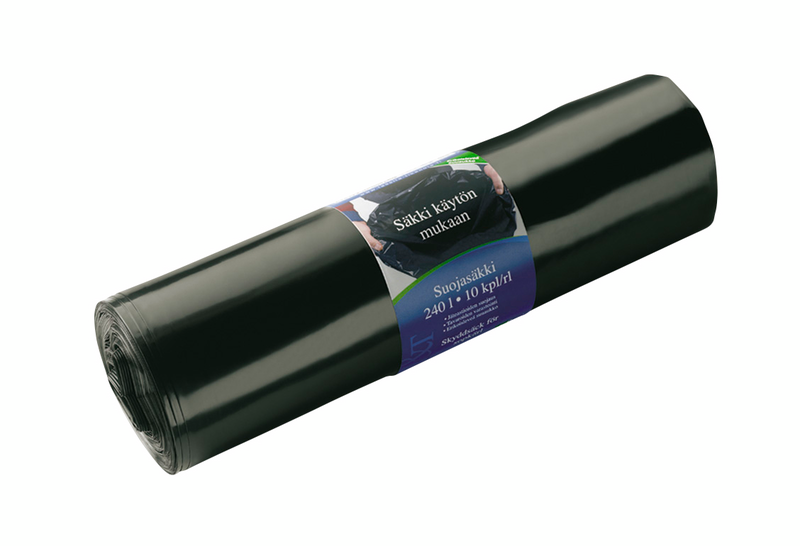 Jätesäkki L&T 240l 10kpl musta
