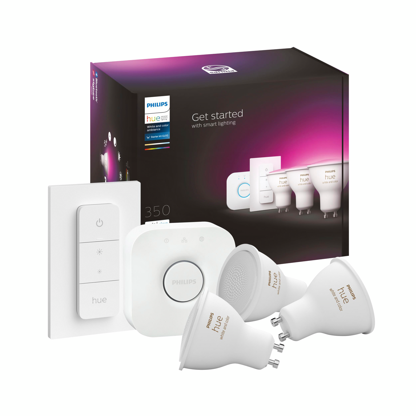 Led kohdelamppu Philips Hue WCA 4.3W GU10 color 3set