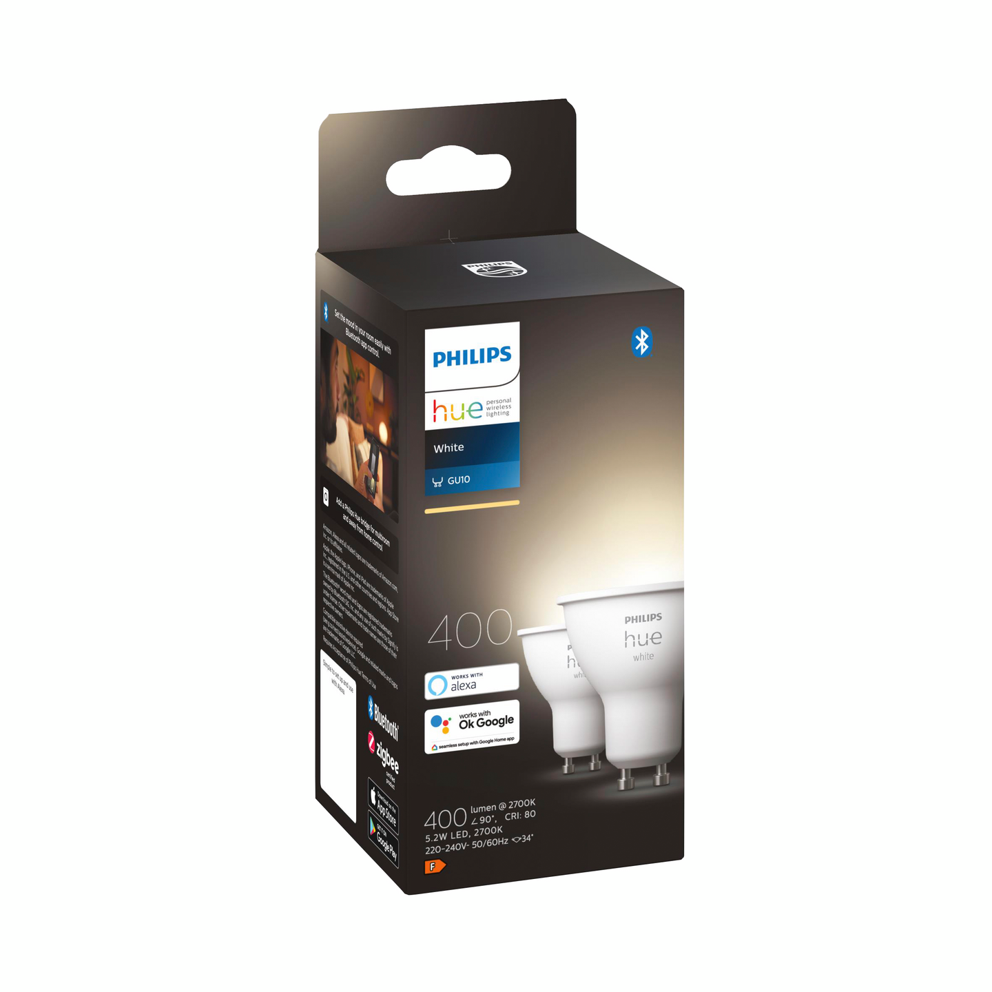 PHILIPS HUE VARMVIT 57W GU10 2P