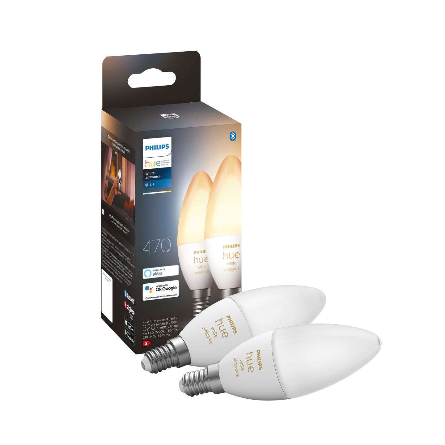 LJUSKÄLLOR PHILIPS HUE HUE VITAMB KRON 2P