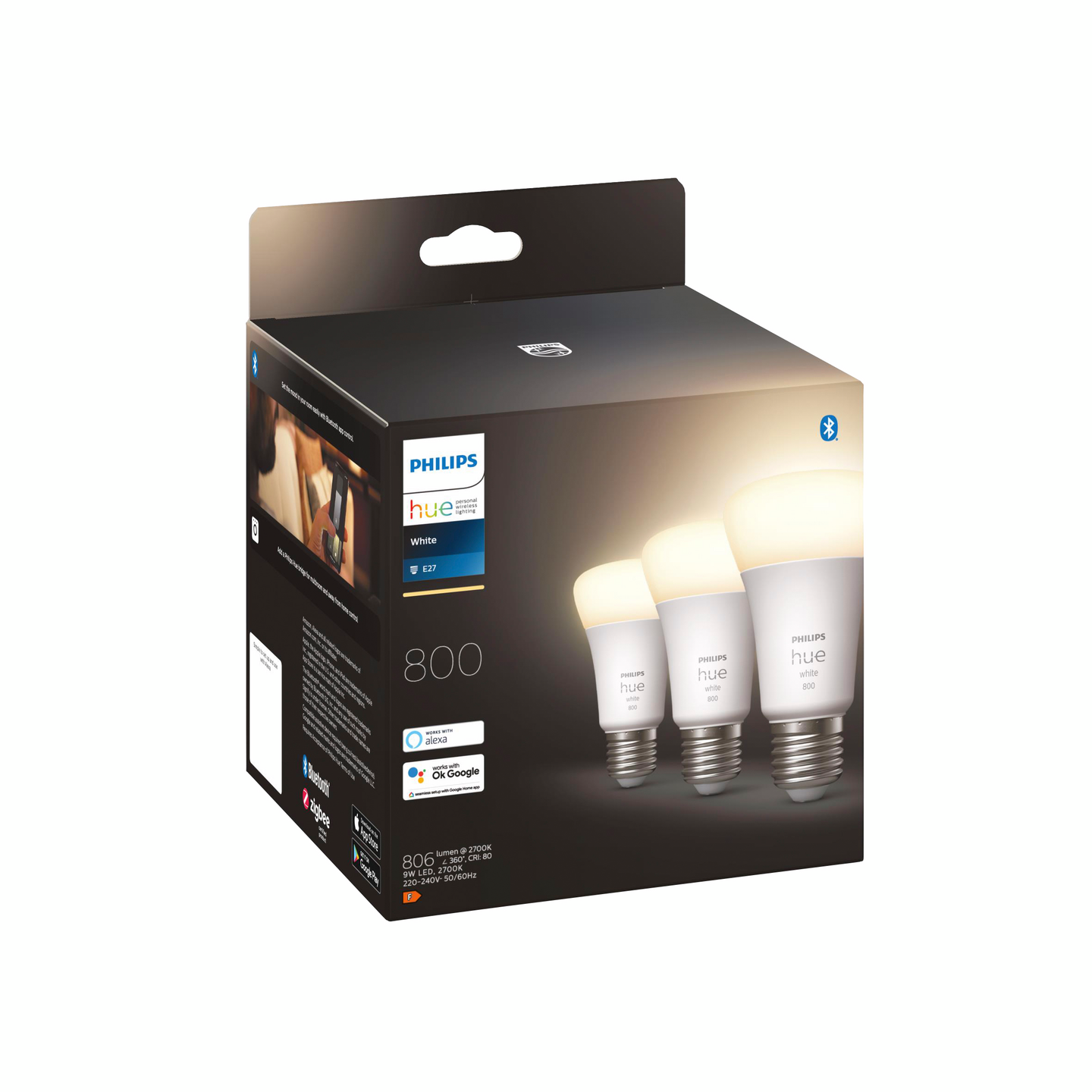 PHILIPS HUE VARMVIT 60W NORMAL E27 3P